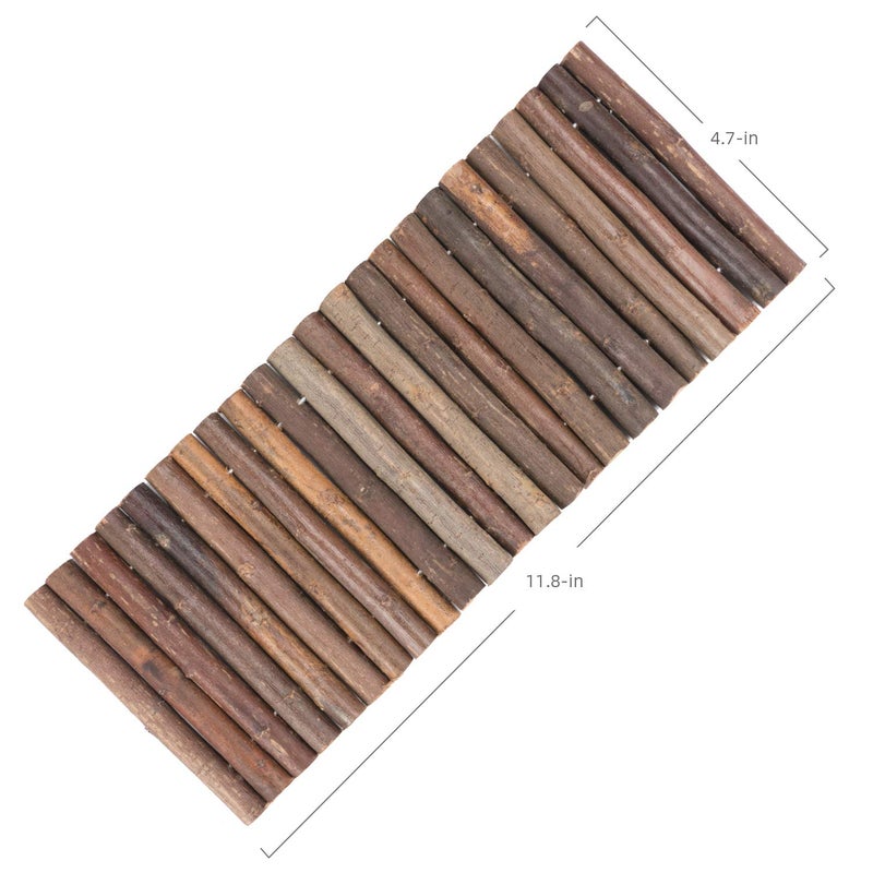 Niteangel Wooden Ladder Bridge, Hamster Mouse Rat Rodents Toy, Small Animal Chew Toy (11.8" x 4.7") - Image 5